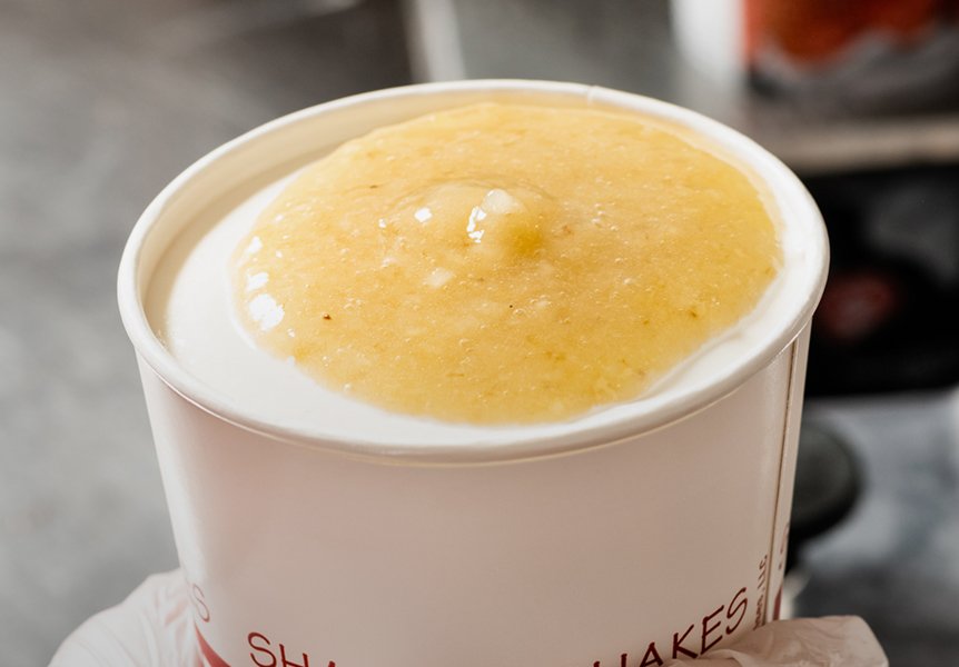Five Guys Banana shake mix-in