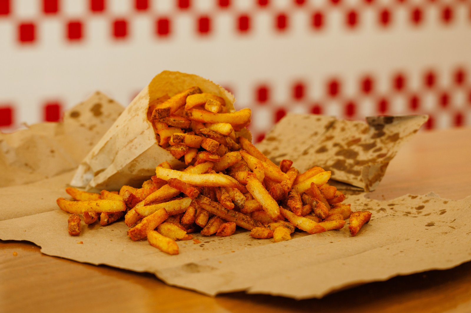 Five Guys Cajun Style fries with signature Cajun seasoning