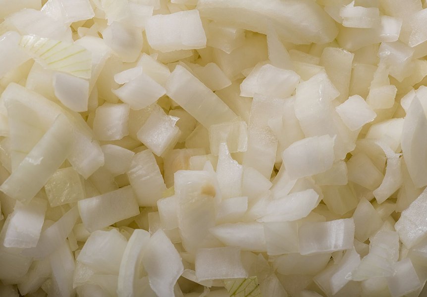 Five Guys Raw Onions hand-chopped white onion