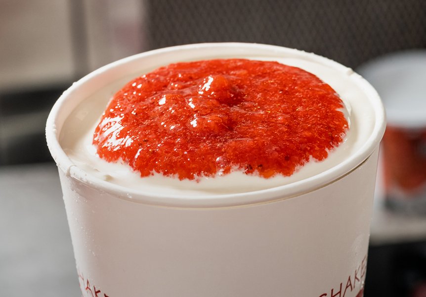 Five Guys Strawberry shake mix-in