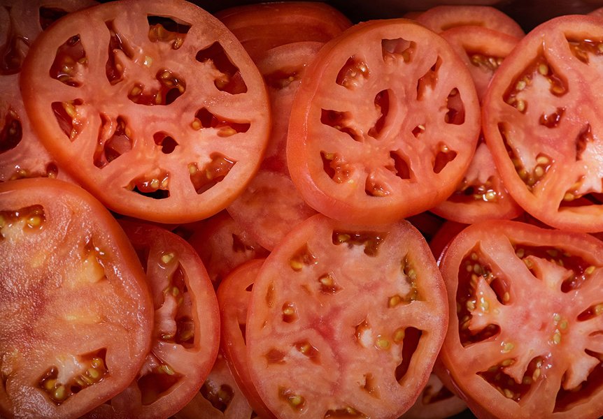 Five Guys Tomatoes topping fresh sliced