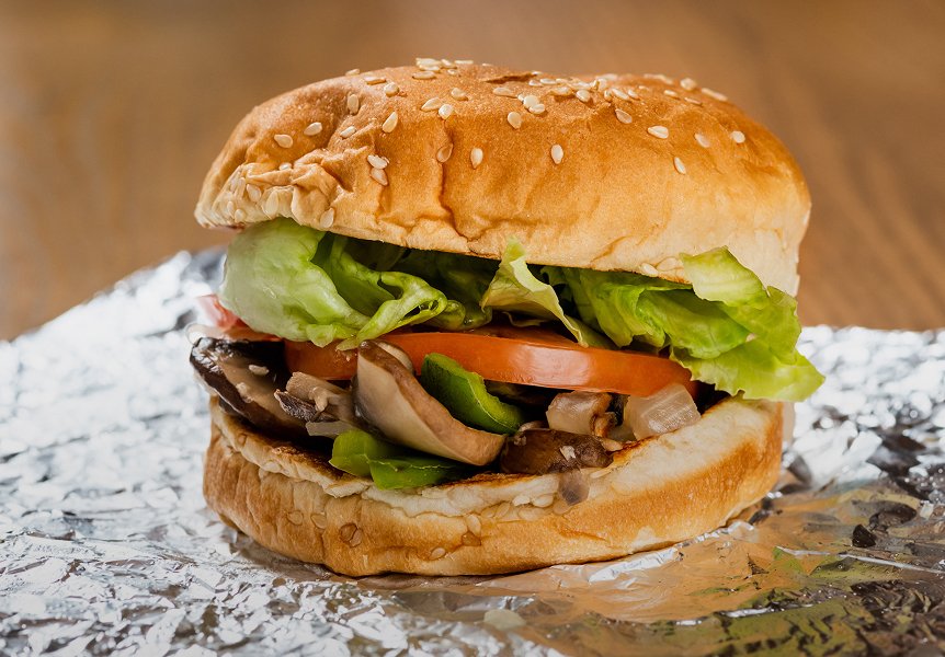 Five Guys Veggie Sandwich the lowest calorie menu item